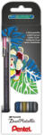 Pentel Rollertoll zselés Pentel Dual-Hybrid K110-4XZ 4klf szín (K110-4XZ) - nyomtass-olcson