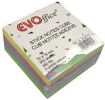 Evo Jegyzettömb öntapadó, 75x75mm, 360lap, EVOffice 4 pasztell szín (EV6C13) - nyomtass-olcson