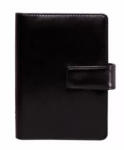  Kalendárium, gyűrűs, betétlapokkal, "L", műbőr, SATURNUS, "223", fekete (NKL223FK)