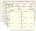  Kalendárium betét, tervező, 'M', SATURNUS, chamois 2024 (NKM311)