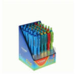  Golyóstoll nyomógombos 0, 7mm Vinson 5237 Fine, kék írásszín, vegyes displ 36 db/display DARABOS! (GTVIN5237F36DDB) - nyomtass-olcson