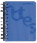 DONAU Spirálfüzet A/4 140 lap PP borító kék Donau kockás (1228401) - nyomtass-olcson
