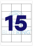 Bluering Etikett címke, 70x50, 8mm, 100 lap, 15 címke/lap Bluering® (BRET121) - nyomtass-olcson