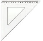 ANTILOP Vonalzó háromszög 45° 15, 5cm, műanyag Antilop (49890) - nyomtass-olcson