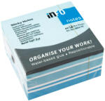 Info Notes Jegyzettömb GLN öntapadós, 75x75 mm, 400 lap, pasztell színek (fehér, kék, türkiz) (5654-70)