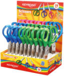 Keyroad Olló, 15 cm, hegyes, 20 db/display, Keyroad Soft Grip, vegyes színek (KR971552) - nyomtass-olcson