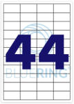 BLUERING Etikett címke, 48, 5x25, 4mm, 100 lap, 44 címke/lap Bluering® (BRET133) - nyomtass-olcson
