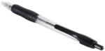 BLUERING Golyóstoll 0, 7mm, nyomógombos, gumírozott fogórész, fekete átlátszó test, Bluering® R2, írásszín fekete (BR894823) - nyomtass-olcson