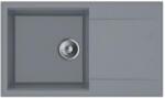 MOFÉM Zenit 78 1B1D gránit mosogatótálca, 1 medencés, 1 csepptálcás, 780x460mm, szürke (M-760012802G7) (760012802G7)