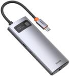 Baseus Metal Gleam 6in1 USB-C hub (3xUSB 3.0, USB-C PD, HDMI, RJ45) (CAHUB-CW0G)