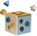 Petite&Mars Wood of Mars Gravity interaktív formaberakó játék fából készült 12m+ Cosmic Blue