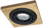 LAMKUR Spot încastrat TOBBY 1xGU10/20W/230V 11, 5x11, 5 cm stejar/negru (LA56203)