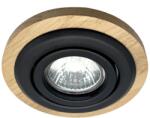 LAMKUR Plafonieră pentru tavan fals TOBBY 1x GU10/20W/230V Ø 11, 5 cm stejar/negru (LA56197)