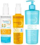 BIODERMA - Pachet Family Bioderma Photoderm SPF 50+ - Spray copii 200 ml, Spray adulti 200 ml, Gel-crema dupa plaja 500 ml