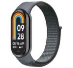 gigapack Pótszíj (egyedi méret, nylon, tépőzáras, légáteresztő) VILÁGOSSZÜRKE Xiaomi Smart Band 9 / Band 8 ' csomagolás' (GP-169229) (GP-169229)