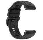 gigapack Pótszíj (egyedi méret, szilikon, dupla bújtató) FEKETE Garmin Approach S70 (47mm) ' csomagolás' (GP-170168)