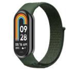 gigapack Pótszíj (egyedi méret, nylon, tépőzáras, légáteresztő) SÖTÉTZÖLD Xiaomi Smart Band 9 / Band 8 ' csomagolás' (GP-146559) (GP-146559)