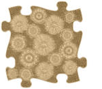 MUFFIK Puha Rét Puzzle - Bézs