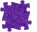 MUFFIK Puha Kavicsok Puzzle - Lila
