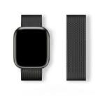 gigapack Pótszíj (egyedi méret, kicsi, fém, milánói szíj, mágneses) FEKETE Apple Watch Series 5 40mm / Watch Series 4 40mm / Watch Series 3 (GP-166671)