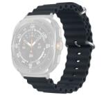 gigapack Pótszíj (egyedi méret, szilikon, állítható, hullám) SÖTÉTSZÜRKE Samsung Galaxy Watch Ultra eSIM 47mm (SM-L705) ' csomagolás (GP-163495)
