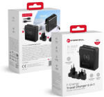 Forcell F-Energy E856 multifunkcionális wireless töltő / powerbank, USB-A-USB-C, 45W, 15000mAh, fekete