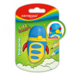 Keyroad Hegyező 1 lyukú tartályos, fedeles, multifunkciós Duo Sharpy vegyes színek (KR971605) (KR971605)