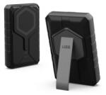 UAG RUGGED vésztöltő USB+Type-C aljzat (10000mAh, 20W, wireless, gyorstöltő, MagSafe, kitámasztó) FEKETE (9B4411114030)
