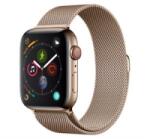 DEVIA ELEGANT pótszíj (egyedi méret, kicsi, fém, milánói szíj, mágneses) ARANY Apple Watch Series 10 42mm / Watch Series SE 40mm / Watch