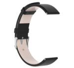 gigapack Pótszíj (egyedi méret, 18mm, valódi bőr) FEKETE Garmin Venu 2S / Huawei Watch Fit / Huawei Watch ' csomagolás' (GP-134116)