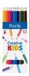 ICO Creative Kids: Шестостенни цветни моливи - 12 бр (7140144002)