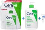 CeraVe csomag: Hidratáló mosógél utántöltő, 473ml, 1 x Hidratáló mosógél, 473ml, 1 x Hidratáló krém, 5ml