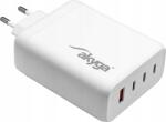 Akyga AK-CH-24 USB-s töltőkészülék 140 W Beltér Kimeneti áram (max. ) 5 A 3x USB-C®, 1x USB-A Kimenetek száma: 4 x (AK-CH-24)