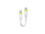 Mobile Origin Cablu pentru incarcare si transfer de date Mobile Origin Compact, 2x USB-C, 60W, 10 cm, Alb (COMC-USBC-WHT)