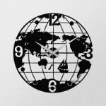 Wallity Ceas de perete World S018 Black, 48 x 48 cm