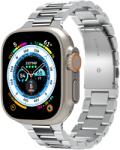 Spigen Metal Fit 316L Apple Watch S1/2/3/4/5/6/7/8/9/SE/SE 2/Ultra Gyári Fém szíj 42/44/45/49 mm - Ezüst (AMP06356) (AMP06356)