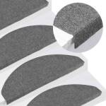 vidaXL 10 db szürke öntapadó lépcsőszőnyeg 65 x 22, 5 x 3, 5 cm (355257)