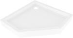 Mexen Flow+ петстенен поддушник 90 x 90 cm, бял гланц - 46P109090H (46P109090H)