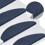 vidaXL 15 db kék öntapadó lépcsőszőnyeg 65x22, 5x3, 5 cm (136399)