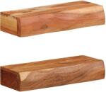 vidaXL 2 darab tömör akácfa fali polc 40x17x8 cm (373629) - vidaxl