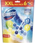 Domestos Power 5 Ocean / Lime WC frissítő blokk XXL 6 x 50 g