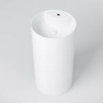 MARMY Babel álló mosdó D44x87 öntött márvány túlfolyó nélkül, fényes fehér 30 1004 04 11 10 (30 1004 04 11 10)