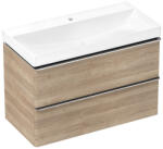 Hansgrohe Xelu Q 980/475 2 fiókos mosdószekrény mosdóval, króm fogantyú/természetes tölgy 54385000 (54385000)