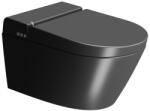 SAPHO GSI WCLEAN fali kerámia WC integrált bidéfunkcióval 59x38 cm, dual matt fekete 7418K26 (7418K26)