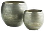 Madam Stoltz virágcserép tartó Hammered 33, 5 x 31/47 x 42 cm 2 db zöld - zöld Univerzális méret (P249.ABL)