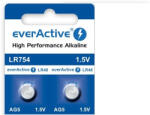 everActive LR48 193 LR754 AG5 1, 5V alkáli gombelem bl/10 (EVERACTIVE-LR48)