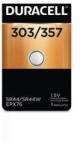 Duracell 357 303 SR44W 1, 5V Silver Oxide gombelem bl/2 (Duracell-303-357)