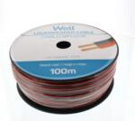 Well Cablu difuzor rosu/negru 2X1.50mmp, 100m, Well (LSP-CCA1.50BR-100-WL)