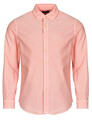 Ralph Lauren Hosszú ujjú ingek CHEMISE DROITE CUSTOM EN OXFORD LEGER TEINTURE MINERALE Rózsaszín EU S