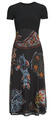Desigual Hosszú ruhák PAISLEY MESH LACROIX Fekete EU S